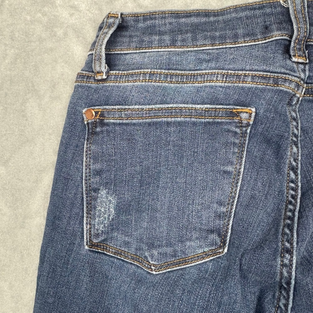 Judy Blue Relaxed Fit Distressed Dark Wash Denim Jeans Size 3/26 Mid Rise Comfy - Picture 8 of 13